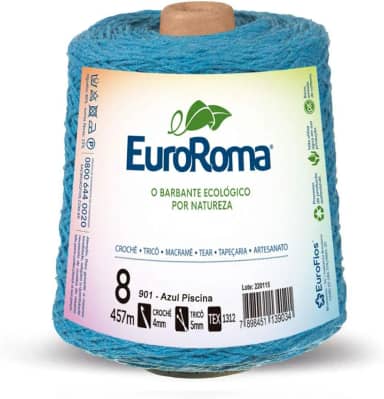 Euroroma 640901, Barbante 4/8 Fios, Multicolor