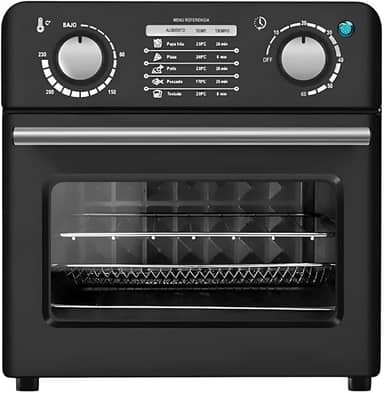 Fritadeira Air Fryer 10 Litros 110v ou 220v 1000W Preta Forno de Bancada Elétrico (220V)