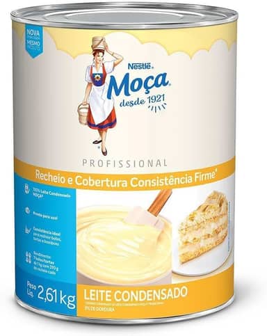 Lata Recheio e Cobertura Sabor Leite Condensado MOÇA® 2,6kg