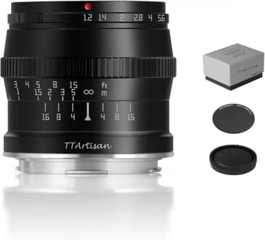 TTArtisan Lente de foco manual de grande abertura F1.2 APS-C de 50 mm para câmera Leica L Mount como Leica T TL CL TL2 para modo Sigma FP APS-C