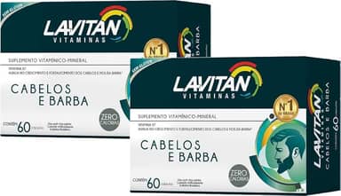 Lavitan Cabelos e Barba com 60 Cápsulas - 2 uni