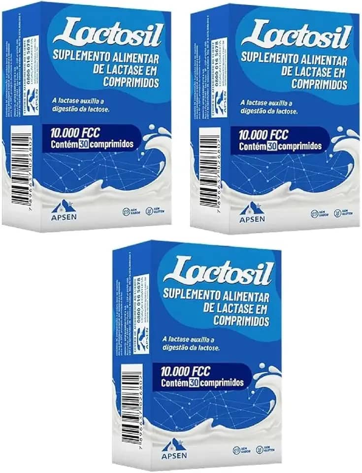 Lactosil Lactase 10.000 FCC (Kit 3x30 Comprimidos)