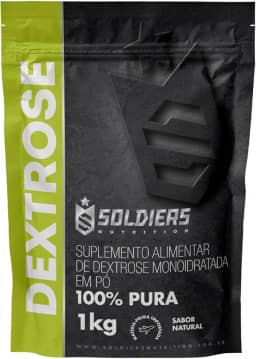 Dextrose 1Kg - 100% Puro Importado - Soldiers Nutrition