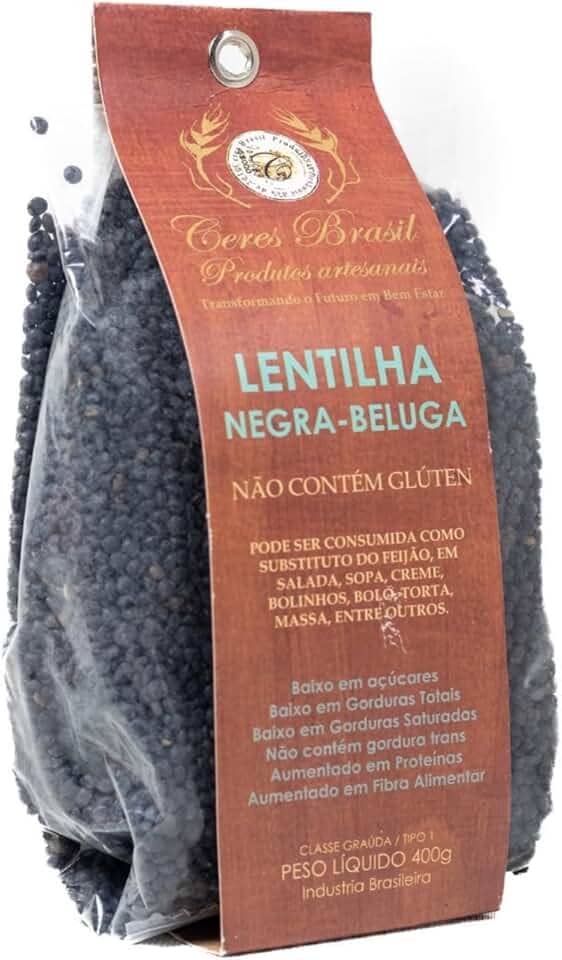 Lentilha Beluga Negra Sem Glúten Ceres 400g