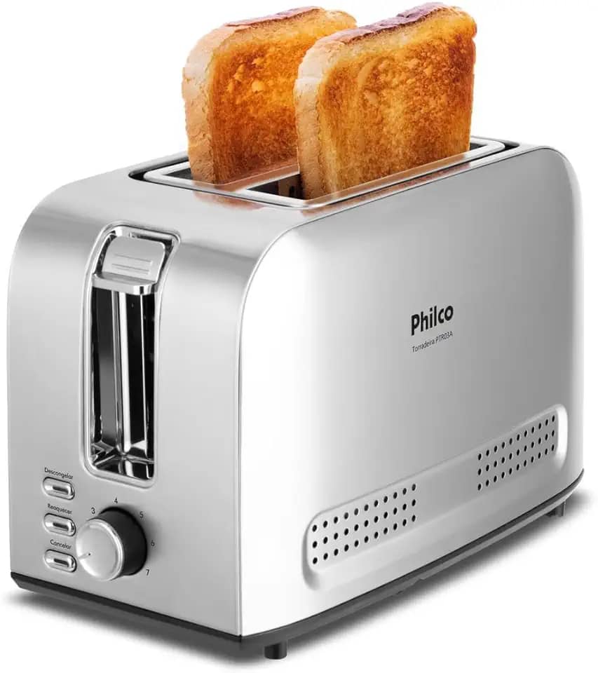 Torradeira Philco 7 Níveis de tostagem PTR03A 3 funções 127V
