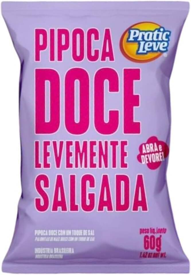 Pipoca Doce Levemente Salgada Pratic Leve 60g