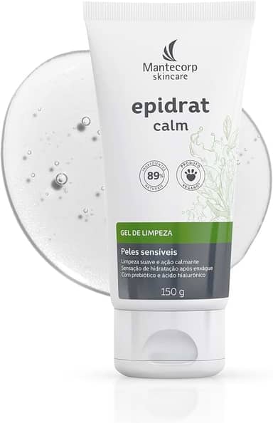 Gel de Limpeza Facial Epidrat Calm - 150g - Fórmula Suave e Hidratante - Ação Calmante - Mantecorp