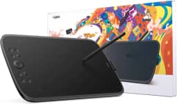 UGEE Mesa Digitalizadora M908, 10 x 6,25 Polegadas Mesa De Desenho Com 8 Teclas De Atalho E Roda De Rolagem, 8192 Níveis De Sensibilidade à Pressão Para Windows/Mac OS/Linux/Android, M Series,Preto