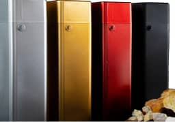 Porta Case De Vinho Espumante Para Presentear Embalagem Premium de Luxo C/Trava e Alça (PRATA BRILHANTE)