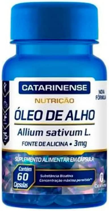 Oleo de Alho Desodorizado - Sem Odor 60 Capsulas Catarinense