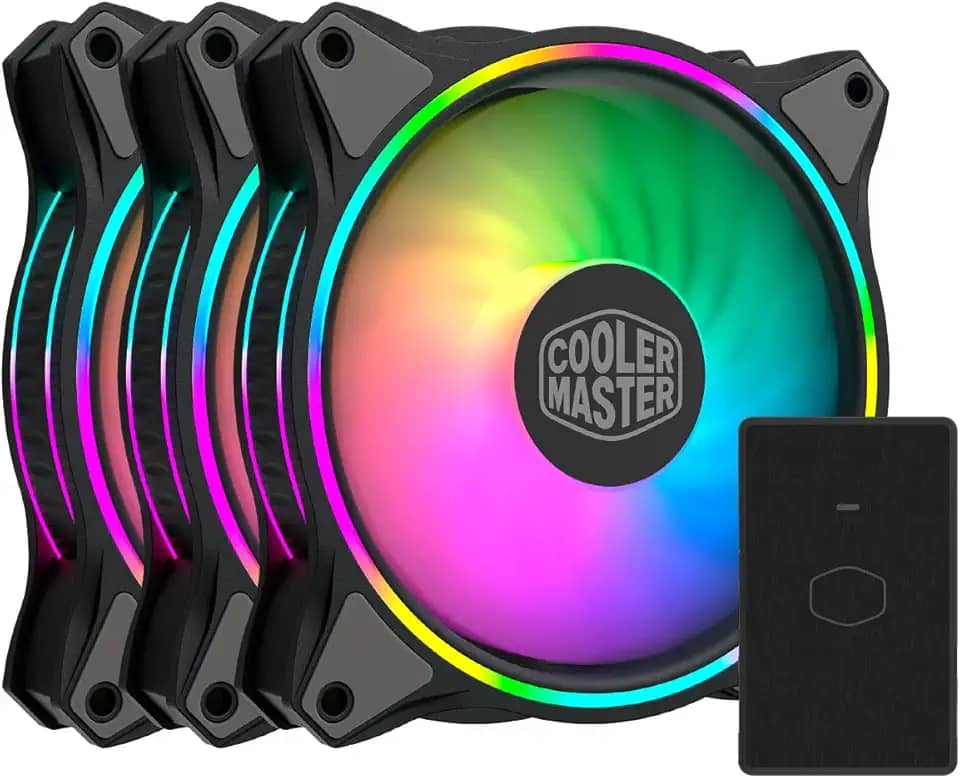 Kit Ventoinhas para Gabinete Cooler Master MasterFan MF120 HALO 3-in-1 Pack