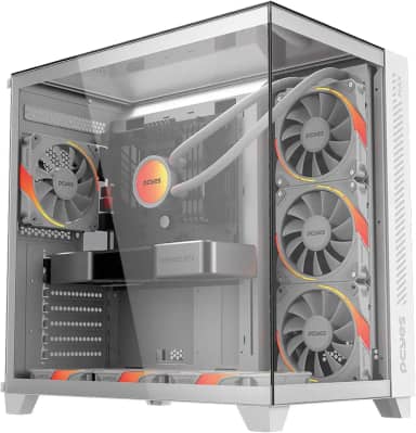 GABINETE GAMER FORCEFIELD MAX WHITE GHOST - GFFMAXWG