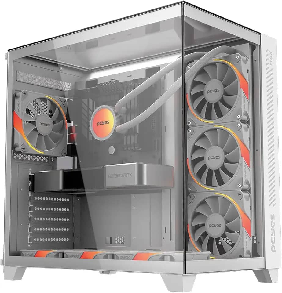 GABINETE GAMER FORCEFIELD MAX WHITE GHOST - GFFMAXWG