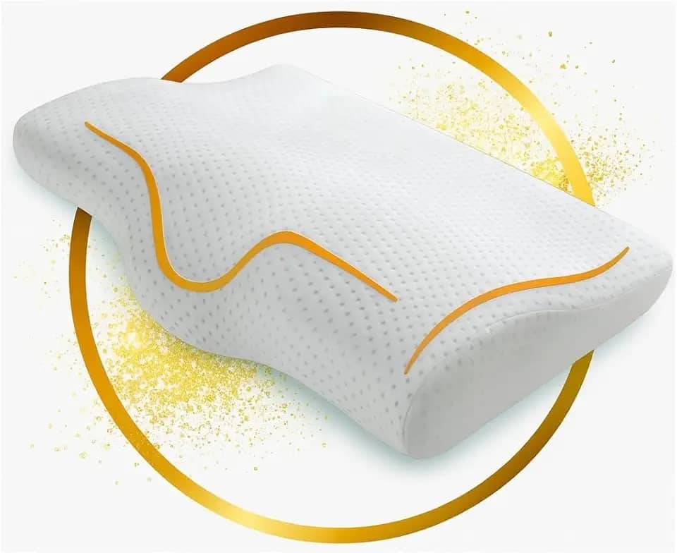 Travesseiro Nasa Ortopédico Anatômico Ajuda Aliviar Dores no Pescoço e Cervical Combate Insônia e o Ronco