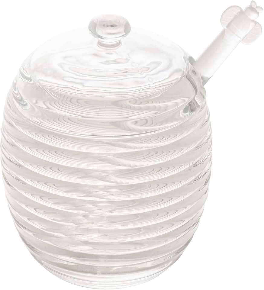 LYOR - Meleira de Cristal C/Pegador e Tampa Colmeia 210ml