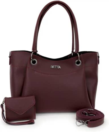 Bolsa feminina tiracolo média Retta (Vinho)