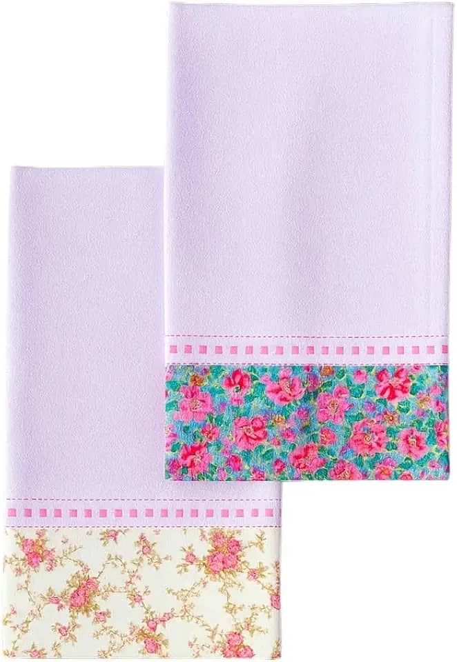 Pano de Copa, Kit 5 Panos de Prato Barrado Premium – Sacaria Algodão, Estampas Sortidas, 45×69cm