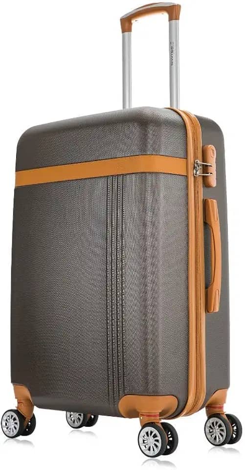 Mala de viagem média 23kg Bruges Swiss Move Marrom