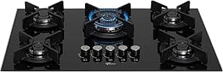 FISCHER COOKTOP GÁS 5 BOCAS TC INFINITY MESA VIDRO PRETO BIVOLT 26298-57077