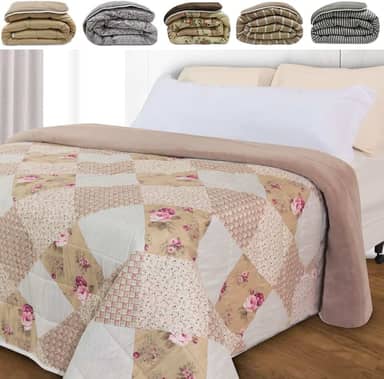 Edredom Queen Dupla Face Aveludado Coberdrom Antialérgico 240X215cm - BF Colchões