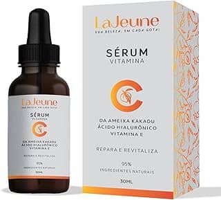 Serum Vitamina C + Ácido Hialurônico + Vitamina E + Ureia - Sérum Facial - 95% Ingredientes Naturais - Clareia, Revitaliza, Restablece, Hidrata e Tonifica a Pele – Ideal para todos os tipos de pele– 30 ml