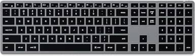 Satechi Teclado Slim X3 Iluminado Bluetooth Keypad Numérico - Teclas Iluminadas e Sinc Varios Dispositivos - Para M2/ M1 MacBook Pro/Air, M2/ M1 iPad Pro/Air, M2 Mac Mini, iMac M1 (Cinza Espacial)