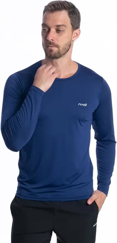 Camiseta Camisa Térmica Masculina Proteção Solar Uv 50+ Manga Longa Dry Fit