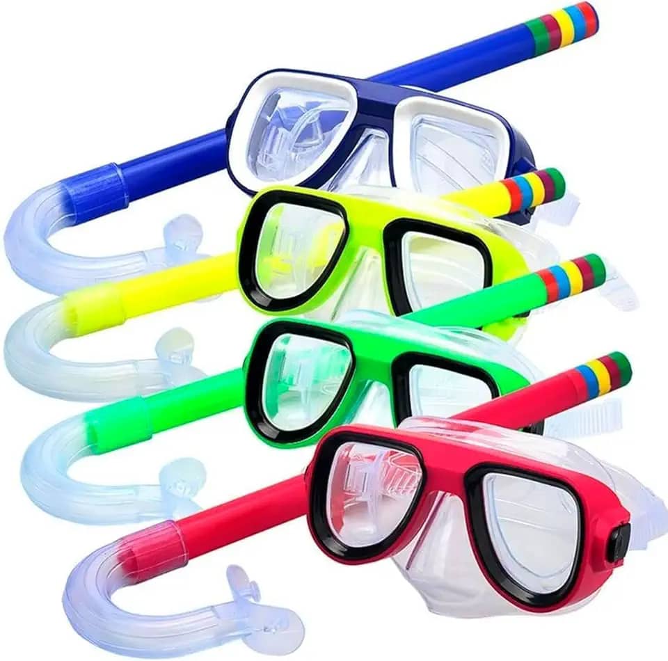 Kit de Mergulho Infantil Completo – Máscara de Visão Panorâmica e Snorkel Antirrespingo | Leve, Seguro e Confortável | Diversão Garantida na Piscina, Praia e Cachoeira