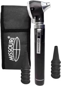 KIT LEDOtoscopioo-De-LED Com Estojo Cor Preto