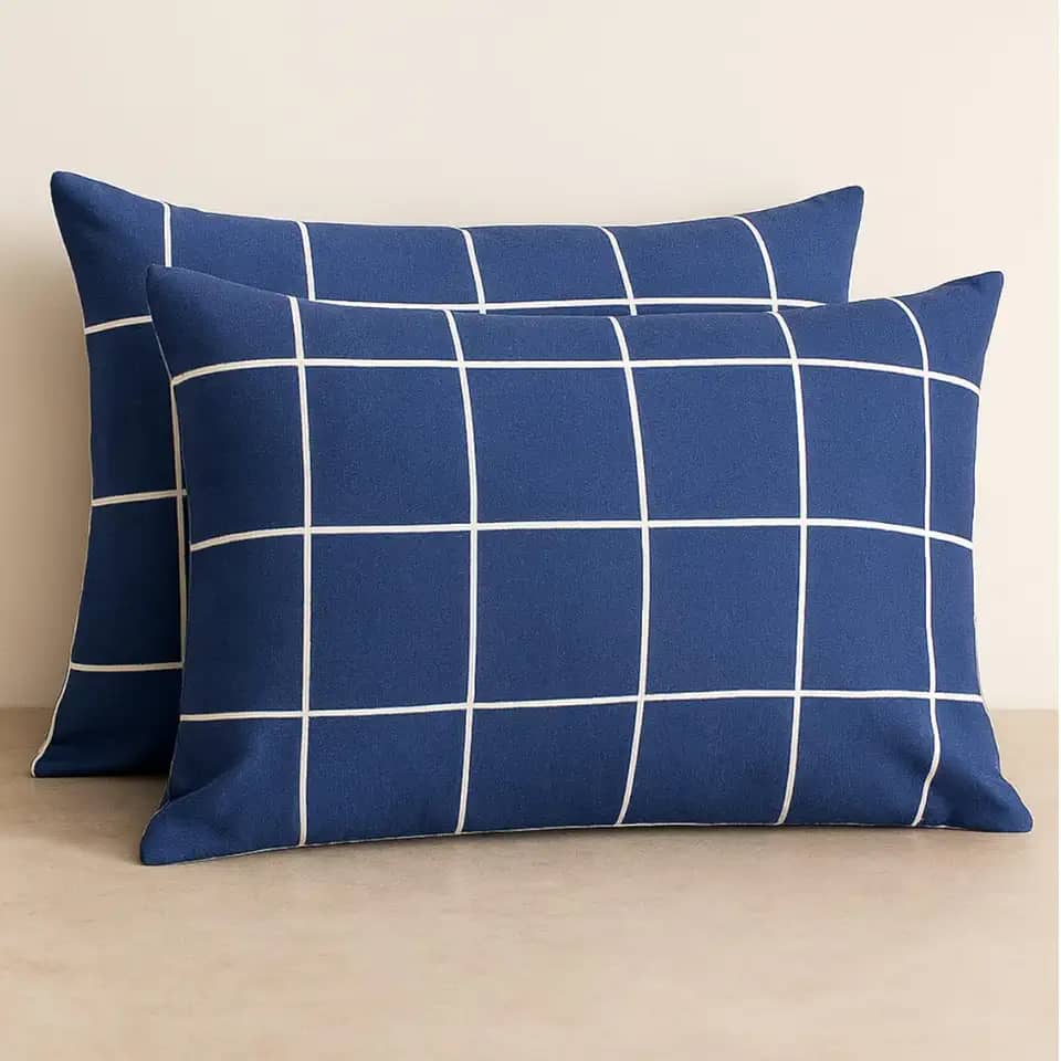 Kit 4 Fronhas Avulsas de Malha Estampada 100% Algodão COZZILAR - Conforto, Maciez e Elegância para Seu Quarto (Modelo 13)