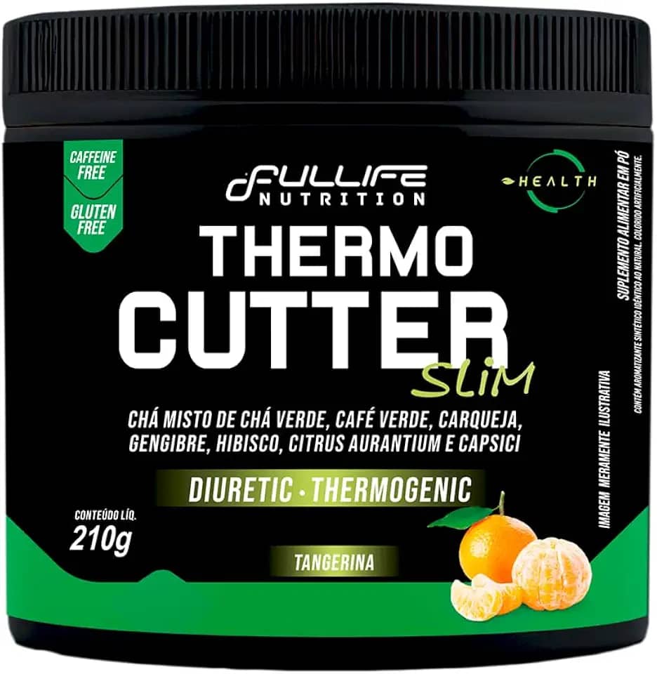 Fullife Nutrition, Thermo Cutter Slim, Diuretic, Thermogenic, Sabor Tangerina, Pote, 210 gramas • 30 Doses