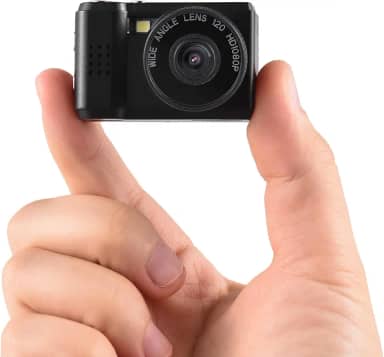 Andoer Mini Câmera De Vídeo Digital 1080P, Filmadora Com Bateria Embutida E Tela Lcd, Flash Para Fotos Vídeos, Preta