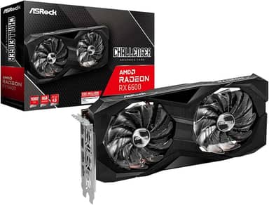GPU ASROCK AMD RADEON RX 6600 CHALLENGER D 8G 128BITS (RX6600 CLD 8G) 90-GA2RZZ-00UANF