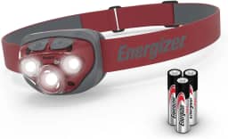 Lanterna de cabeça Energizer LED Pro315, pilhas incluídas, vermelho