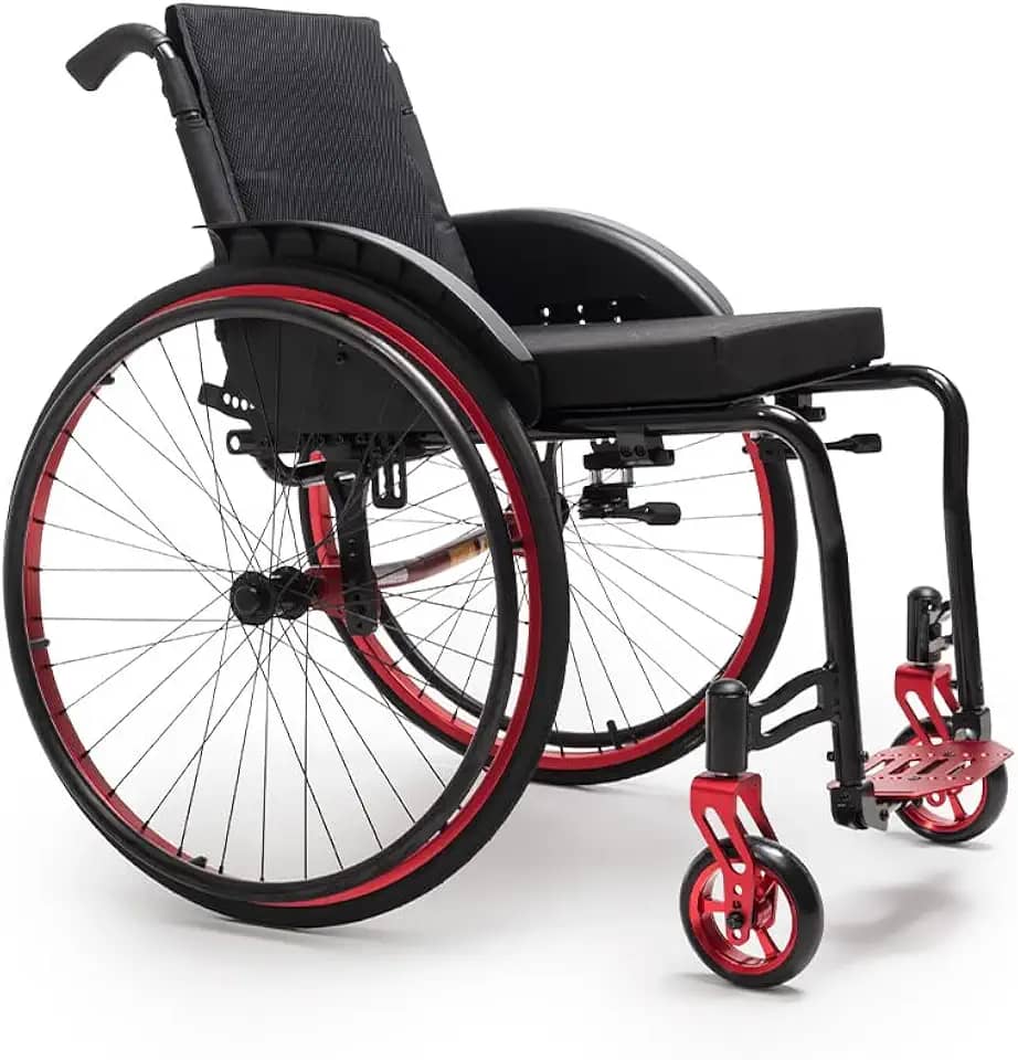 - Cadeira de Rodas Monobloco Dellamed Tam 38 Reclinável e com Estrutura em Alumínio - M2 Max Moving