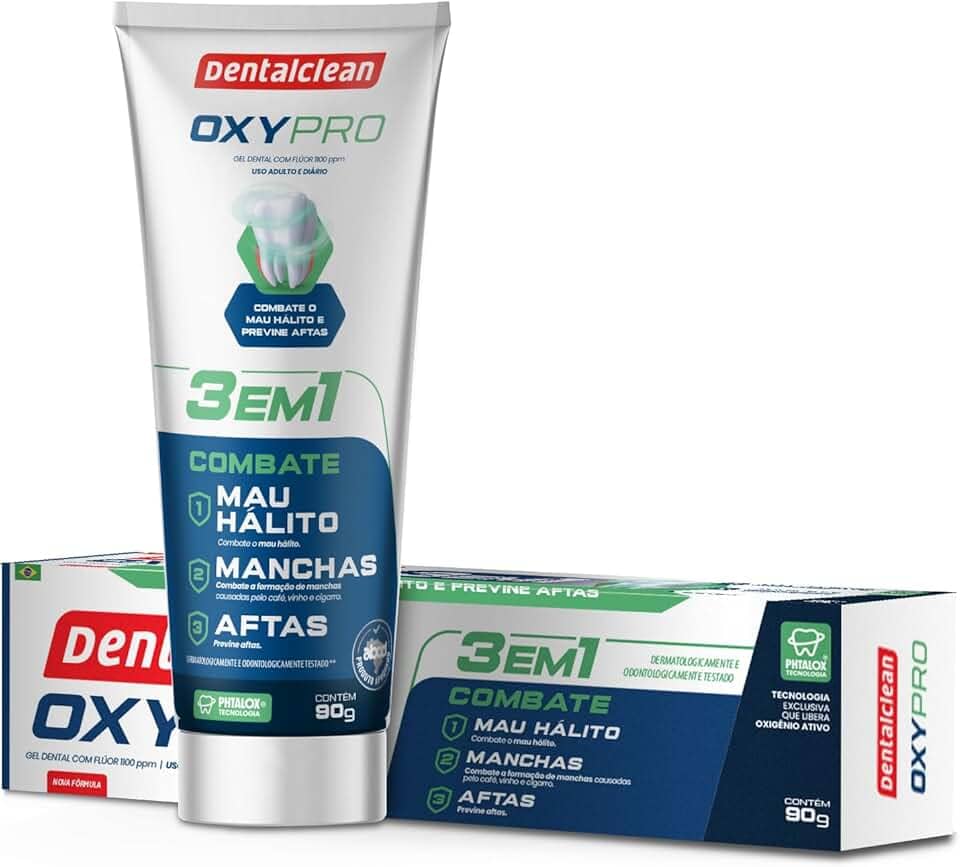 Dentalclean Gel Dental Oxypro 90g com Flúor