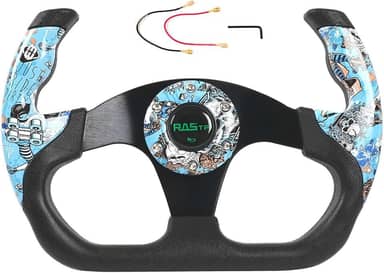 RASTP Volante universal para corrida, 325 mm (azul)