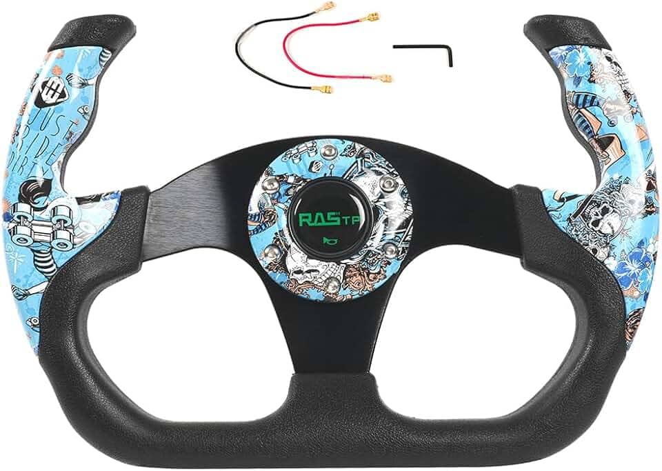 RASTP Volante universal para corrida, 325 mm (azul)