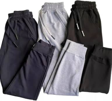Calça Moletom Jogger Masculino, Moletom Premium Felpado, 2 Bolsos, Punho Canelado, Casual