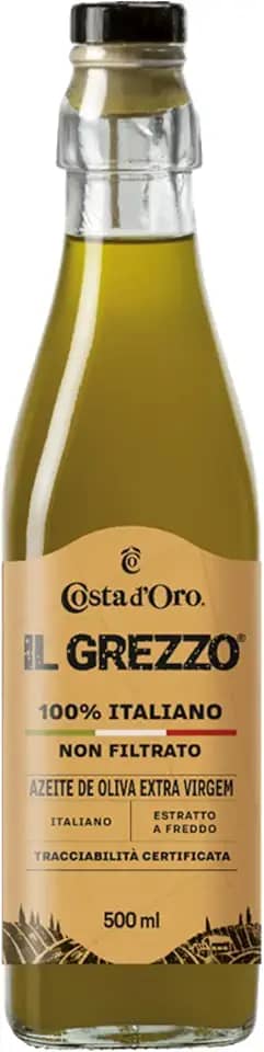 Azeite de Oliva Extra Virgem Não Filtrado Costa d`Oro Il Grezzo 100% Italiano 500ml