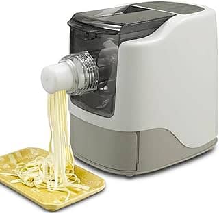 JOPESA Máquina elétrica para fazer macarrão de espaguete doméstico pequeno para casa mini máquina de macarrão extrusora de macarrão 260 W utensílios de cozinha com 13 moldes de macarrão, economiza tempo e esforço e é amigável para iniciantes/1955