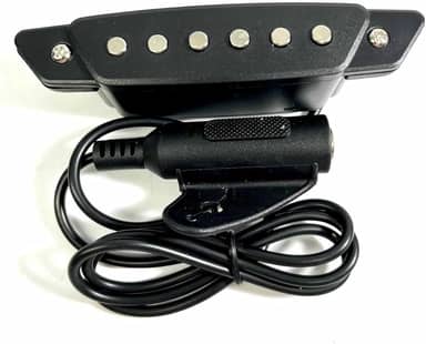 Captador Magnético Para Violão Cordas De Aço Single Cool Preto