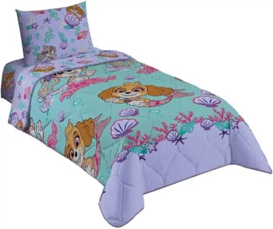 Lepper, Edredom Patrulha Canina Skye Menina Solteiro Infantil Dupla Face Microfibra Lepper