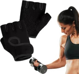 Luva Academia de Musculação Adulto Unissex Fitness - Para Esportes Treino Crossfit Ajustável Munhequeira Par Antiderrapante Resistente Confortável Compressão Respirável Protetor Elástica Exercícios