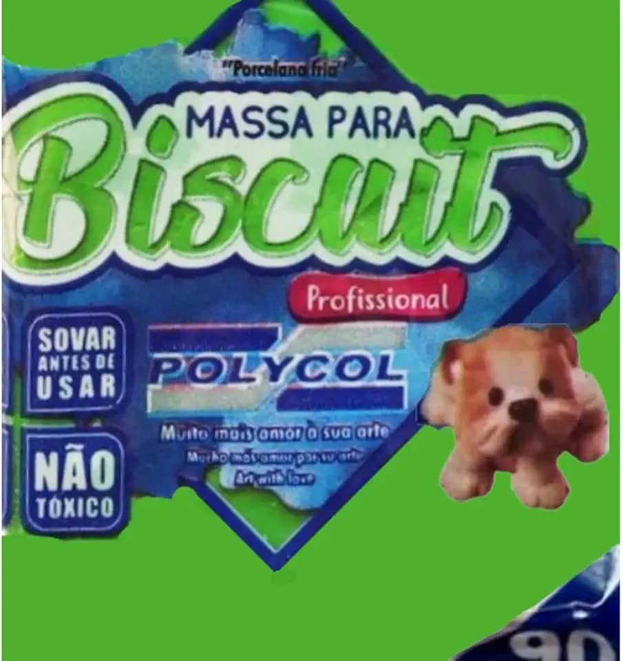 Massa Para Biscuit, Polycol, 90 Gramas, Verde Folha
