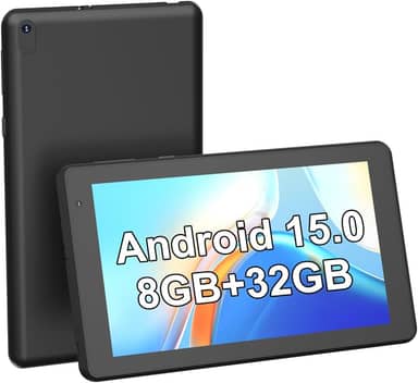 Tablet COOPERS Android 15, tablets de 7 polegadas, 6 GB de RAM, 32 GB de ROM, suporte de 1 TB, tablet PC, processador quad-core, tela sensível ao toque IPS, câmera dupla de 2 + 5 MP, bateria de 3000