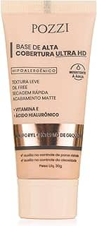 Base Líquida Matte, Alta Cobertura, Longa Duração, Resistente à Água, Vegana, 30ml