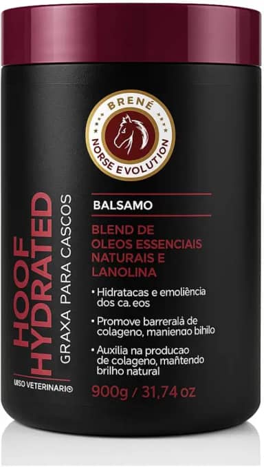 Hoof Hydrated 900g Tratamento Profundo para Cascos de Cavalos com Hidratação Regeneração e Proteção Diária