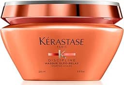 Kérastase Discipline Masque Oléo-Relax, Máscara Capilar de Hidratação Para Cabelos com Frizz e Volume, Redução de Volume e Ação Antifrizz 24h, com Complexo Morpho-Huiles, 200ml