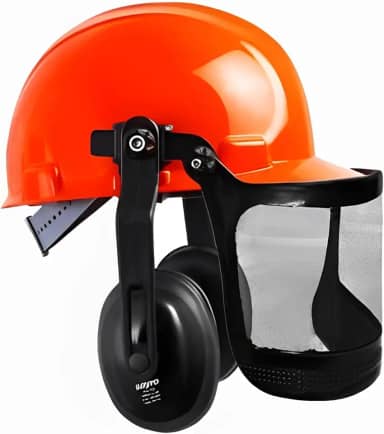 Capacete Segurança acoplado Protetor Auditivo e Tela 6" - COP 006